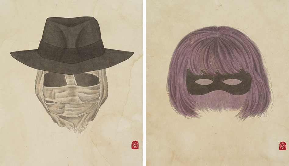 յ ,Mask: Dark Man(Dark Man),Mask: Hit Girl(Kick Ass)